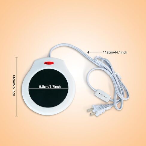 Home&Office Desktop Electric Mug Warmer-Coffee/Tea/Cocoa/Soup-Scented Candles Gift for Winter 1pcs(White and Black (CFW001-White) in Saudi Arabia