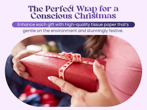 أوراق أرجوانية | مناديل مطبوعة مقاس 20 × 20 بوصة + مناديل سادة متنوعة | حزمة من 50 ورقة | ورق تغليف الهدايا لفنون الحرف اليدوية | التعبئة والديكورات | (10 أوراق في كل عبوة، عبوة من 5 قطع) in Kuwait