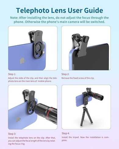 مجموعة التصوير الفوتوغرافي للهاتف 4 في 1 من APEXEL، مجموعة عدسات مع حامل ثلاثي مرن للهاتف، وعدسة تليفوتوغرافي 18X، وعين السمكة، وعدسة ماكرو وزاوية واسعة لهاتف iPhone 13/12/11 //XS Max/XR/XS/X Samsung One Plus in Kuwait