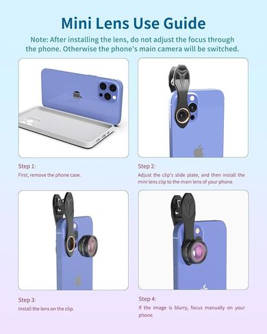 مجموعة التصوير الفوتوغرافي للهاتف 4 في 1 من APEXEL، مجموعة عدسات مع حامل ثلاثي مرن للهاتف، وعدسة تليفوتوغرافي 18X، وعين السمكة، وعدسة ماكرو وزاوية واسعة لهاتف iPhone 13/12/11 //XS Max/XR/XS/X Samsung One Plus in Kuwait
