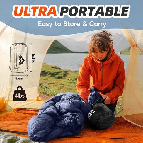 MEREZA Sleeping Bags XL for Adults Mens Large Wide Sleeping Bag for Camping Backpacking Big and Tall Warm & Cool Weather in Saudi Arabia