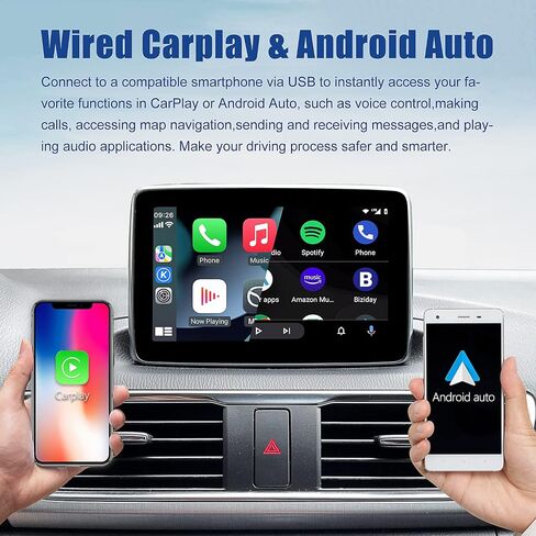 Mazda Carplay and Android Auto Retrofit Kit, TK78-66-9U0C OEM Hub Fits to MZD Connect System, Apple Carplay Adapter Compatible with Mazda 2/3/6/CX3/CX5/CX9/MX5 2015-2020 Year(2024 New Upgraded) in Saudi Arabia