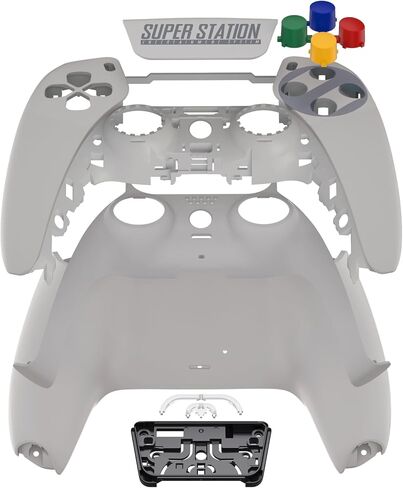 eXtremeRate Cherry Blossom Whisper Full Set Shell with Buttons Touchpad Cover, Custom Replacement Decorative Trim Shell Front Back Plates Compatible with p s 5 Controller BDM-030 BDM-040 BDM-050 in Saudi Arabia