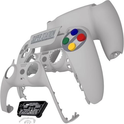 eXtremeRate Cherry Blossom Whisper Full Set Shell with Buttons Touchpad Cover, Custom Replacement Decorative Trim Shell Front Back Plates Compatible with p s 5 Controller BDM-030 BDM-040 BDM-050 in Saudi Arabia
