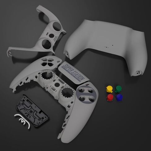 eXtremeRate Cherry Blossom Whisper Full Set Shell with Buttons Touchpad Cover, Custom Replacement Decorative Trim Shell Front Back Plates Compatible with p s 5 Controller BDM-030 BDM-040 BDM-050 in Saudi Arabia