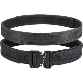 Quick Release Battle Belt, 1.75'' Tactical MOLLE Heavy Duty Belt and 1.5'' EDC Inner Belt for Law Enforcement, Shooter in Kuwait