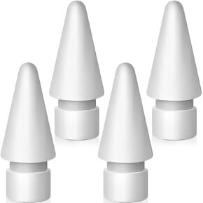 نصائح بديلة لقلم Apple الجيل الثاني/الجيل الأول/USB-C/Pencil Pro Tip (4 عبوات)