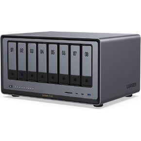 UGREEN NASync DXP8800 Plus 8-Bay Desktop NAS, Intel i5 1235u 10-Core CPU, 8GB DDR5 RAM, 128G SSD, 2 * 10GbE, 2 * M.2 NVMe Slots, 8K HDMI, 2 * TBT4, Network Attached Storage (Diskless)