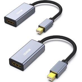 BENFEI Mini DisplayPort to HDMI, 4K@60Hz Active Mini DP to HDMI Adapter (Thunderbolt Compatible) with MacBook Air/Pro, Surface Pro/Dock, Monitor, Projector