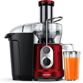 Juicer Machines 1300W Juicer Vegetable and Fruit, Power Juicers Extractor with 3" Feed Chute, Centrifugal Juicer with High Juice Yield, Easy to Clean&BPA-Free, Dishwasher Safe-Silver