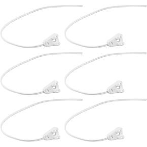 Othmro Light Sockets, 10Pcs T8 LED Lamp Connecting Wire, LED Tube Light Ceiling Fluorescent LED Light Lamp Base Holder, LED Wire Connector Power Cord Socket Bracket Clips for T8 Fluorescent Lamp