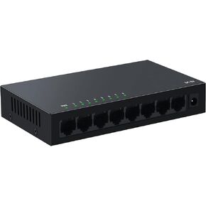 9 Port 2.5Gb Smart Web Ethernet Switch,1 10G SFP Slot&8 x 2.5G Base-T Ports,Link Aggregation, LACP/QoS/VLAN/IGMP Supported, Metal Fanless Managed Multi-Gigabit Switch