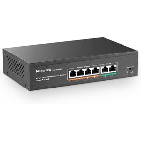 MokerLink 24 Port PoE Switch with 2 Gigabit Uplink Ethernet Port, 400W High Power, Support IEEE802.3af/at, Rackmount Unmanaged Plug and Play PoE+