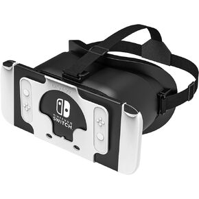 DEVASO Upgraded VR Headset for Nintendo Switch & Switch OLED, Switch Virtual Reality Glasses with Adjustable HD Lenses and Comfortable Head Strap, Labo VR Kit 3D Goggles for Switch Accessories