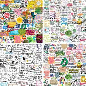 200PCS Positive Motivational Words Stickers for Adults, Inspirational Quote Stickers for Teens Kids Teachers Employees, Water Bottle Stickers for Laptop Vision Board Hydroflasks Journaling Scrapbook