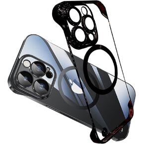 Compatible with iPhone Case Shockproof Protection, Frameless Design Black