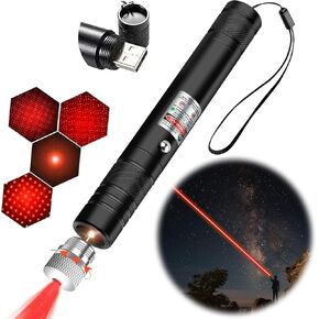 Cowjag Long Range Green Laser Pointer,Laser Pointer High Power Pen, Green Pointer Rechargeable for Hiking, Cat Laser Toy USB Charge(Green Light)