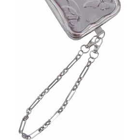 Phone Charm Wrist Chain Silver Cell Phone Accessories Strap Anti-drop String Lanyard
