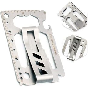 Camping Utensils - 4 In 1 Stainless Steel, Safety Locking Camping Accessories with Durable Sheath - Compact Multi Tool For Camping With Knive, Spoon, Fork, Bottle Opener by Hayvenhurst