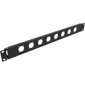 1U Hinged Rack Panel 8D XLR HDMI Audio Rack Mount Panel for 19 inches Rack Mount (1U8D)
