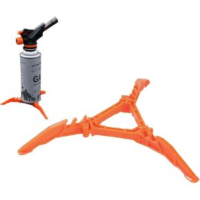 Fuel Can Stabilizer Canister Stand Gas Tank Bracket Stove Standard Bottle Shelf Stand Tripod Folding Canister Stand, Foldable Tripod Bracket for Hiking Camping Outdoor