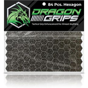 Dragon Grips 5/8" Clear Rubberized Grip Tape, 84 Pcs Rubber Grip Tape for iPhone Grip Tape, Mouse Grip Tape, Cell Phone Grip Tape & Controller Grip Tape, 1 Pk
