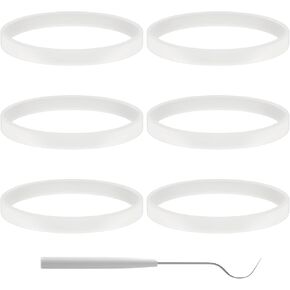 6 قطعة جوانات مطاطية 10 سنتيمتر ختم جوانات الأبيض O-حلقة استبدال أجزاء ل خلاط النينجا BL480 BL680 BL910 CT680 in Kuwait