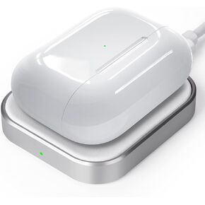 Airpods Pro Charger, Wireless Charger for AirPods Pro 2, AirPods Pro 1, AirPods 4, AirPods 3, AirPods 2, AirPods Wireless Charging Station (No AirPods Included) White