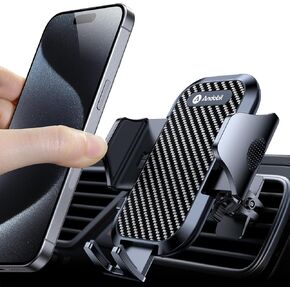 andobil Car Phone Holder Mount [The First Solidest & Most Stable Metal Clip] Phone Holders for Your Car Vent Cell Phone Holder Car Fit for iPhone 16 Pro Max 15 14 13 12 Pro Max & All Cell Phones