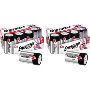 Energizer Max D Batteries, Premium Alkaline D Cell Batteries (8 Battery Count)