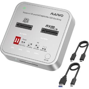 MAIWO 5 Bay M.2 SATA NGFF Duplicator Cloner with SATA III Chipset, USB 3.0 to M.2 SATA NGFF SSD Adapter Docking Station, 20TB Capacity in Kuwait