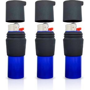 Waterproof Bic Lighter Case for Hiking, Camping, Travel, and Emergency Preparedness (2 Pack)