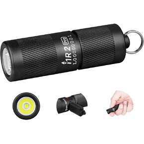 OLIGHT I1R 2 Pro Eos 180 Lumens EDC Rechargeable Keychain Flashlight, Powered by Built-in Rechargeable Battery with Type-C USB Cable, Slim Mini Handheld Light for Everyday Carry