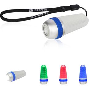 Brinyte 4-Color-in-1 Camping Lantern, White, Green, Red and Blue 8 Modes Tent Lamp A01 LED 100 Lumens EDC Signal Light for Camping, Backpacking, Decoration,Hiking, Cycling, Emergency and Diving
