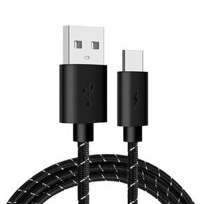 Charger Charging Cable Cord for Xbox Elite Series S, Xbox Series X, PS 5 Controlle, Xbox Elite Wireless Controller Series 2, Nintendo Switch USB Type C Nylon Braided Cord (Black)