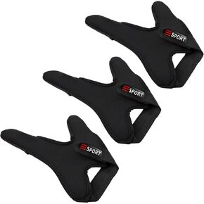 Double-Finger Gloves, 3 Pack Anti-Slip Fishing Glove, Professional Finger Gloves Protector Unisex Elastic Band Glove for Outdoor Fishing