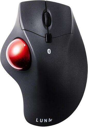 SANWA Bluetooth Wireless Ergonomic Trackball Mouse, Optical Rollerball Mice, Programmable Silent Buttons, 40mm Trackball, 600/800/1200/1600 DPI, Compatible with MacBook, Laptop, Windows, macOS in Kuwait
