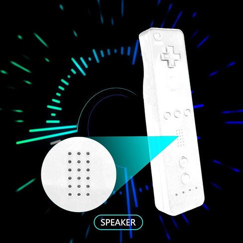 Wii Remote and Nunchuck Controller, Wireless Controllers Compatible with Wii/Wii U with Silicone Case and Wrist Strap (White) in Saudi Arabia