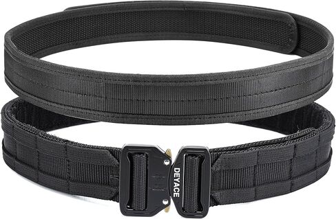 Quick Release Battle Belt, 1.75'' Tactical MOLLE Heavy Duty Belt and 1.5'' EDC Inner Belt for Law Enforcement, Shooter in Kuwait