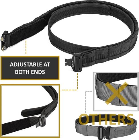 Quick Release Battle Belt, 1.75'' Tactical MOLLE Heavy Duty Belt and 1.5'' EDC Inner Belt for Law Enforcement, Shooter in Kuwait