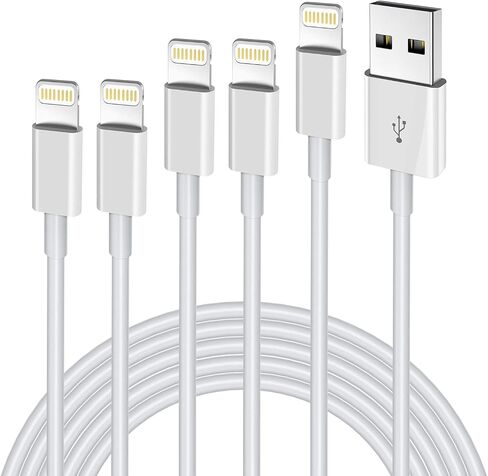iPhone Charger 3FT, [Apple MFi Certified] Lightning Cable Original 3Pack USB Fast Charging Data Sync Cord Compatible with iPhone 13/12/11 Pro Max/XS MAX/XR/XS/X/8/7/Plus/6S/6/SE/5S(3Pack) in Saudi Arabia