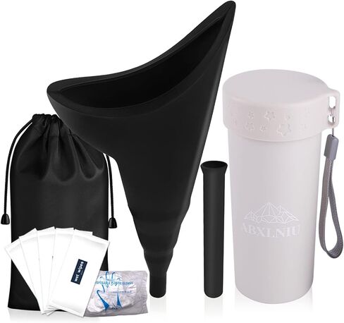 Female Urination Device with Cup, Female Urinals Portable Pee Funnel for Women - Standing Up to Pee Anywhere, Womens Pee Funnel Camping/Hiking Gear Gifts for Women in Saudi Arabia