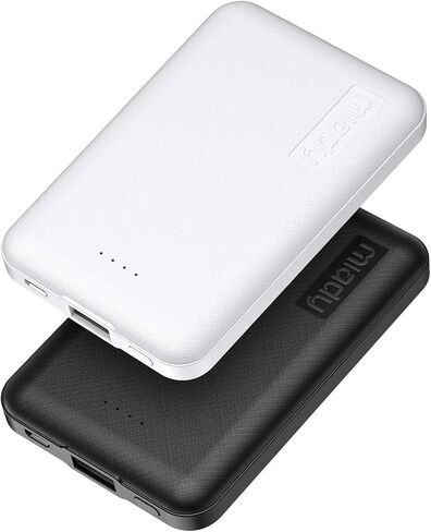 Miady 2-Pack 5000mAh Mini Portable Charger, 5V 2.4A USB-C Output Fast Charging Battery Pack Travel Small Power Bank Phone Charger Compatible with iPhone 16/15 Samsung S24/S22 Google iPad Android etc in Saudi Arabia