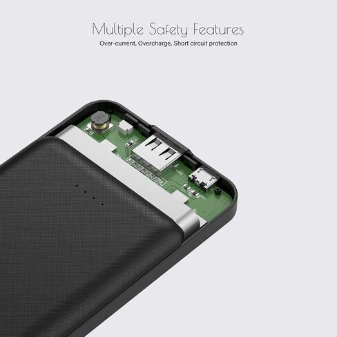 Miady 2-Pack 5000mAh Mini Portable Charger, 5V 2.4A USB-C Output Fast Charging Battery Pack Travel Small Power Bank Phone Charger Compatible with iPhone 16/15 Samsung S24/S22 Google iPad Android etc in Saudi Arabia