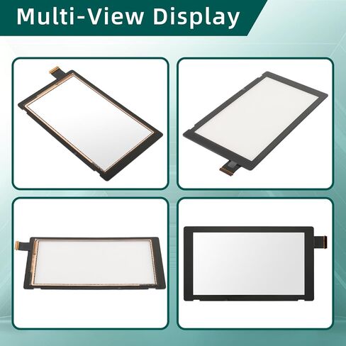 قطعة غيار محول رقمي لشاشة LCD تعمل باللمس للعدسة الخارجية الأمامية من AUTOKAY (بدون شاشة LCD) مع أداة فتح تناسب نينتندو سويتش in Saudi Arabia