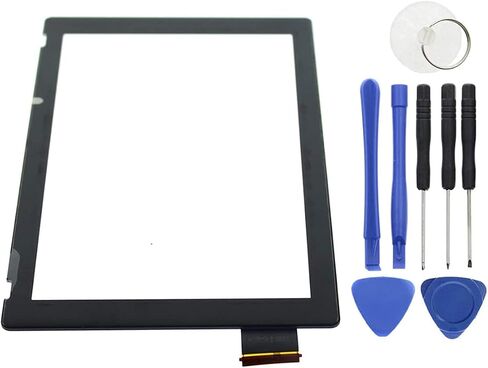 قطعة غيار محول رقمي لشاشة LCD تعمل باللمس للعدسة الخارجية الأمامية من AUTOKAY (بدون شاشة LCD) مع أداة فتح تناسب نينتندو سويتش in Saudi Arabia