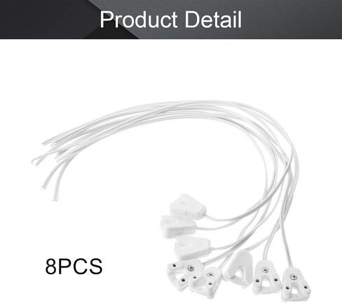 Othmro Light Sockets, 10Pcs T8 LED Lamp Connecting Wire, LED Tube Light Ceiling Fluorescent LED Light Lamp Base Holder, LED Wire Connector Power Cord Socket Bracket Clips for T8 Fluorescent Lamp in Kuwait