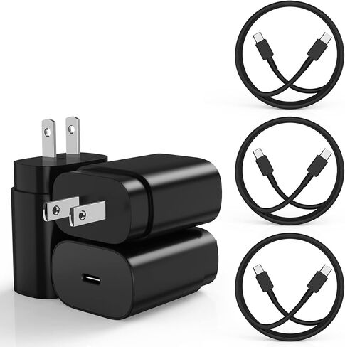 Type C Charger 25W, 6+6FT Super Fast Charging Cord for Samsung Galaxy Phone | Wall Charger Block &Android USBC Cable for Samsung Galaxy S26 S25 S24 S23 S22 S21 S20 S10 S9 S8 Plus/Ultra/FE, Note20/10/9/8 in Kuwait