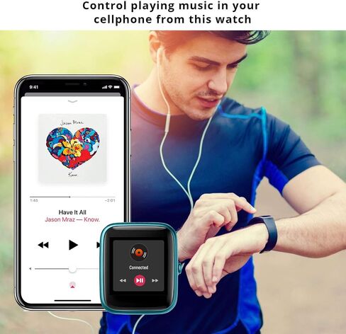 Fitpolo Fitness Tracker with Heart Rate Monitor, Smart Watch 1.8 inches Color Touch Screen IP68 Waterproof Step Calorie Counter Sleep Monitoring Pedometer Watches Activity Tracker for Women Men in Saudi Arabia