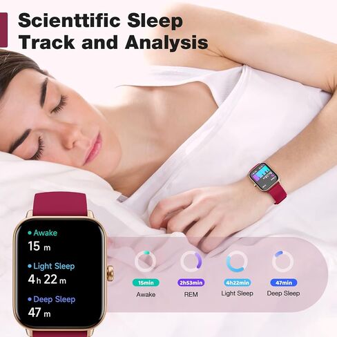 Fitpolo Smart Watch for Men Women(Make/Answer Call),1.8" Ultra-HD Display | Fitness Tracker with Heart Rate/Sleep/SPO₂ Monitor, 100+ Sports Modes, 3ATM Waterproof Smartwatch for Android/iPhone in Kuwait